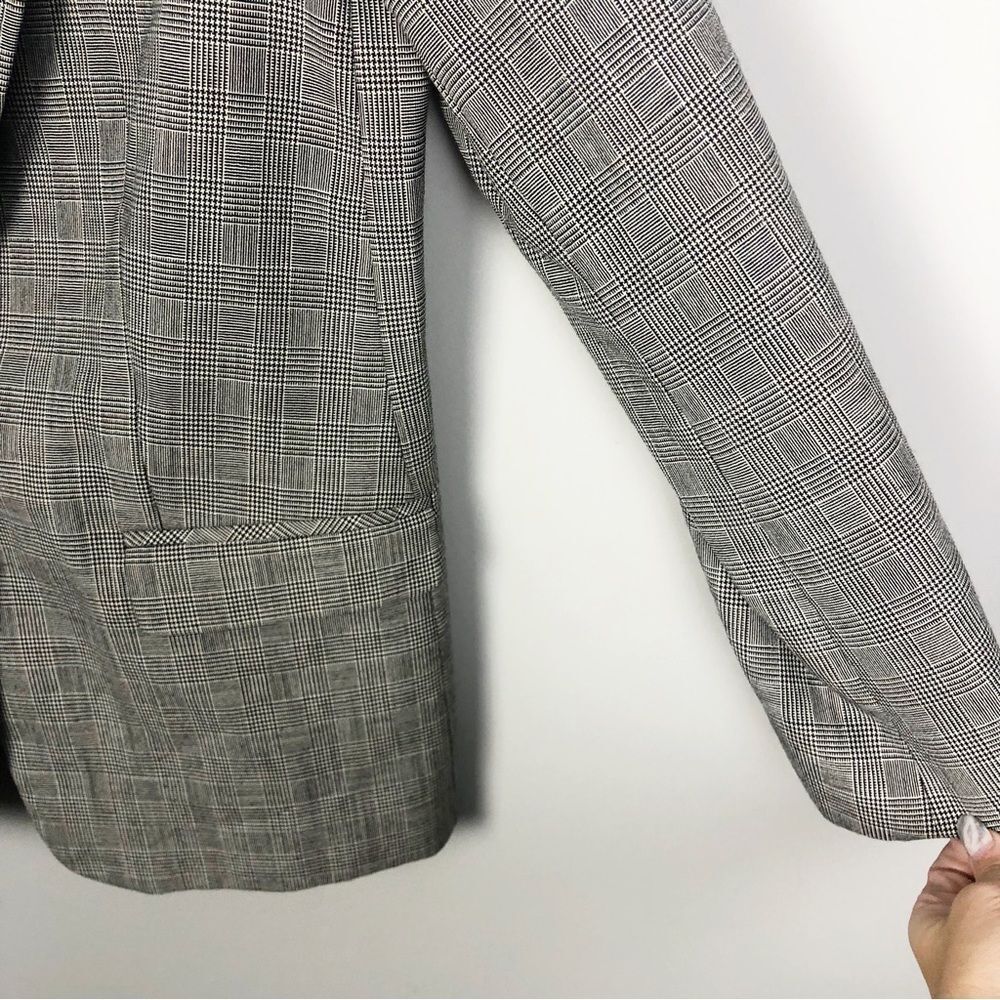 Pendleton | Black & White Plaid Button Front Virg… - image 4